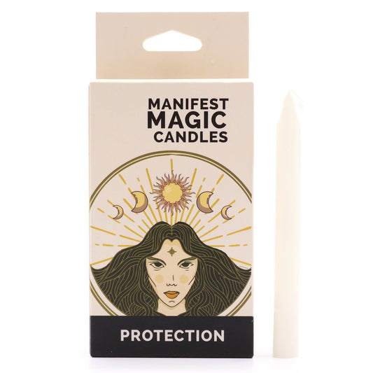 Manifest Magic Candles – Ivory Protection | Pack of 12