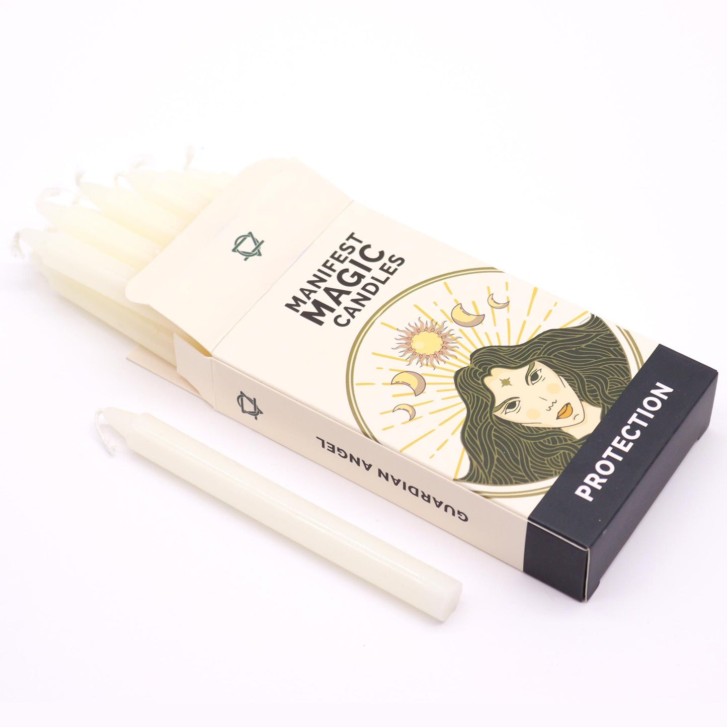 Manifest Magic Candles – Ivory Protection | Pack of 12