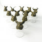 Chinese Zodiacs Bottom Up Shot Glasses – 25ml x Set of 12 | Antique Bronze