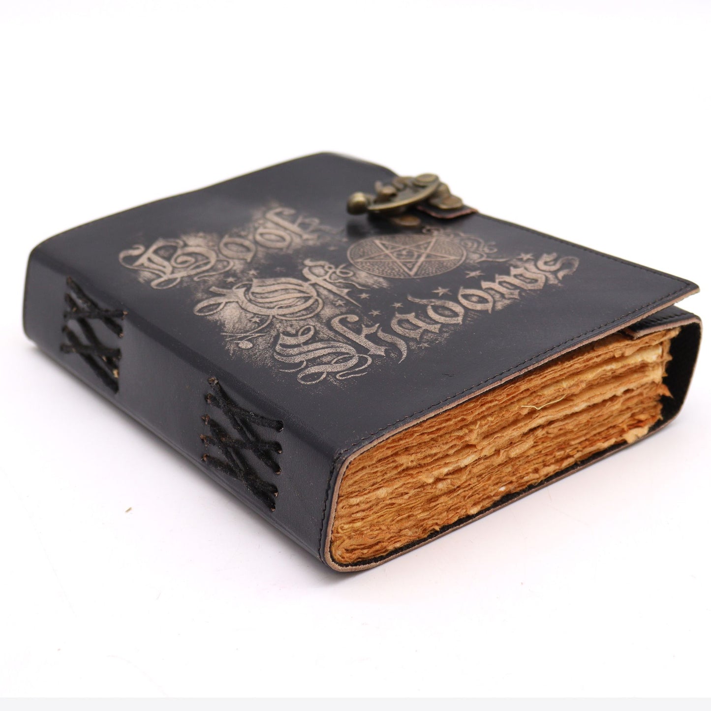 Book of Shadows – Black & Gold | 200 Deckle-Edge Pages