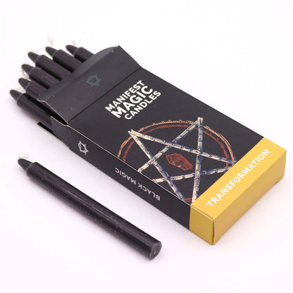 Manifest Magic Candles – Black Transformation | Pack of 12