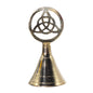 Altar Brass Bell - Triquetra | Polished Brass Finish