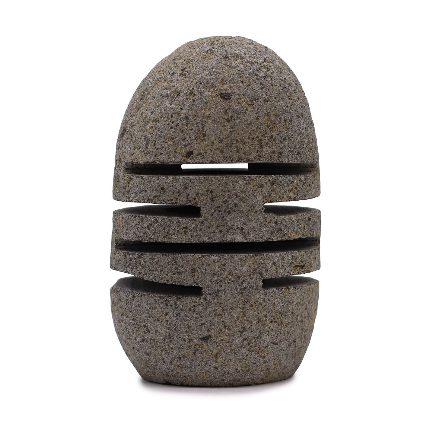 Natural Riverstone Candle Holder – Standing Stone Cut | Handmade in Indonesia
