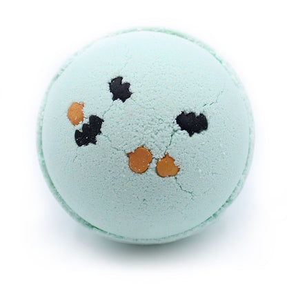 Halloween Bath Bomb – Bat & Pumpkin Sprinkles | Coconut & Lime Fragrance