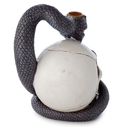 Backflow Incense Cone Burner – Snake & Skull | Halloween Decor