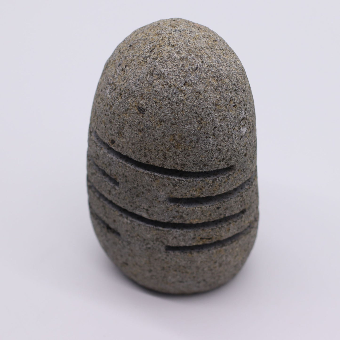 Natural Riverstone Candle Holder – Standing Stone Cut | Handmade in Indonesia