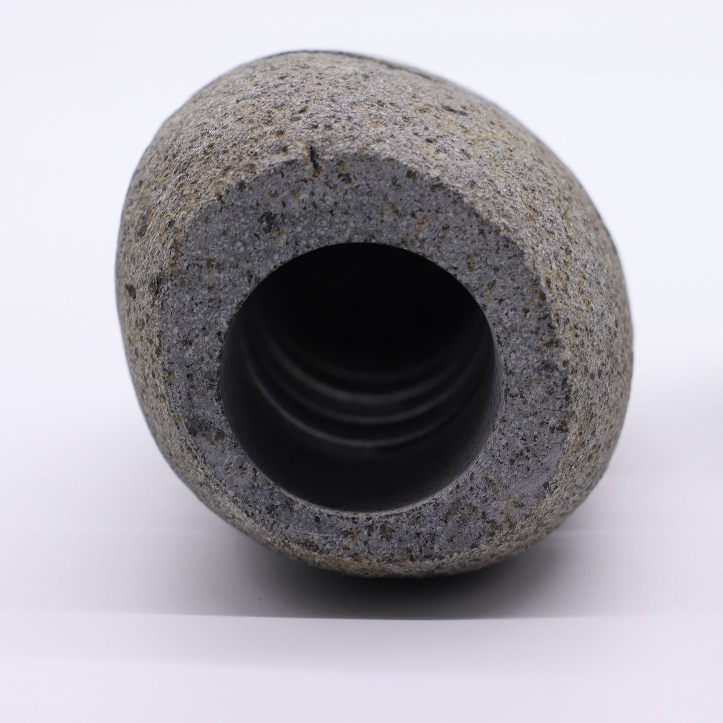 Natural Riverstone Candle Holder – Standing Stone Cut | Handmade in Indonesia