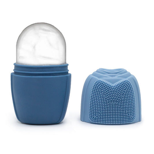 Silicone Ice Face Roller – Blue | 3-in-1 Cold Therapy & Skincare Tool