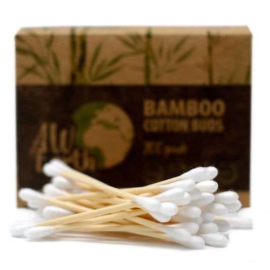 Bamboo Cotton Buds – Box of 200 | Biodegradable, Plastic-Free & Gentle