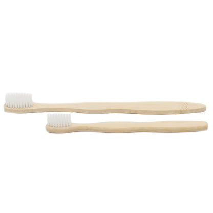 Family-Pack White Bamboo Toothbrush – Medium Soft | Eco-Friendly & Antibacterial
