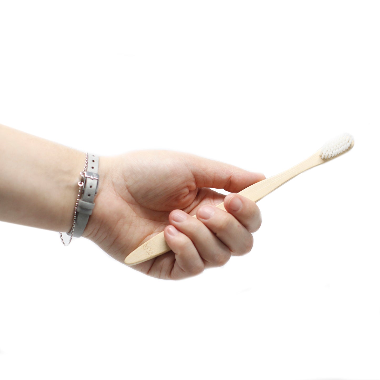 Family-Pack White Bamboo Toothbrush – Medium Soft | Eco-Friendly & Antibacterial