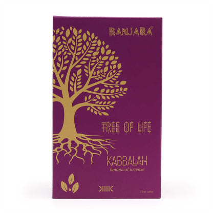 Banjara Botanical Incense Sticks – Kabbalah (22cm) | Sacred Tree-Inspired Aroma for Ritual & Meditation