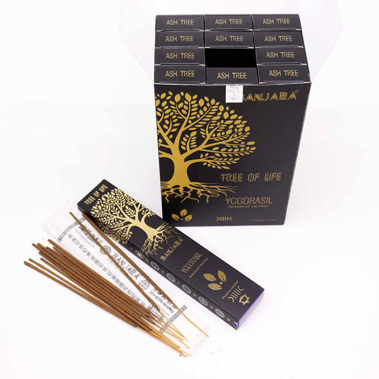 Banjara Botanical Incense Sticks – Yggdrasil Tree (22cm) | Sacred Tree-Inspired Aroma for Ritual & Meditation