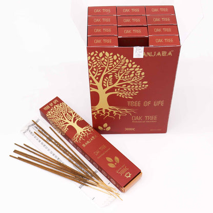 Banjara Botanical Incense Sticks – Oak Tree (22cm) | Sacred Tree-Inspired Aroma for Ritual & Meditation