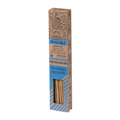 Banjara Harmony Fusion Series Palo Santo Smudge Sticks – Nag Champa | Organic & Handmade for Rituals & Cleansing