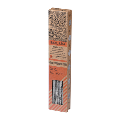 Banjara Harmony Fusion Series Palo Santo Smudge Sticks – Copal | Organic & Handmade for Rituals & Cleansing