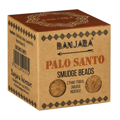 Banjara Smudge Beads with Holder – Palo Santo | Herbal Cleansing Rituals