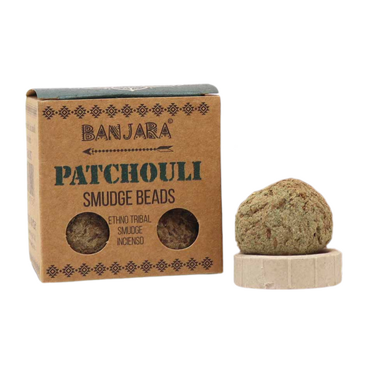 Banjara Smudge Beads with Holder – Patchouli | Herbal Cleansing Rituals