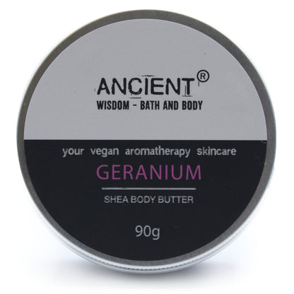 Shea Body Butter with Geranium Essential Oil – 90g | Balancing, Soothing & Moisturising