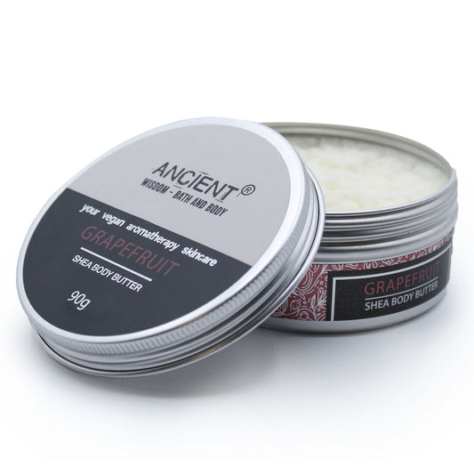 Shea Body Butter with Grapefruit Essential Oil – 90g | Brightening, Purifying & Skin-Invigorating Moisture