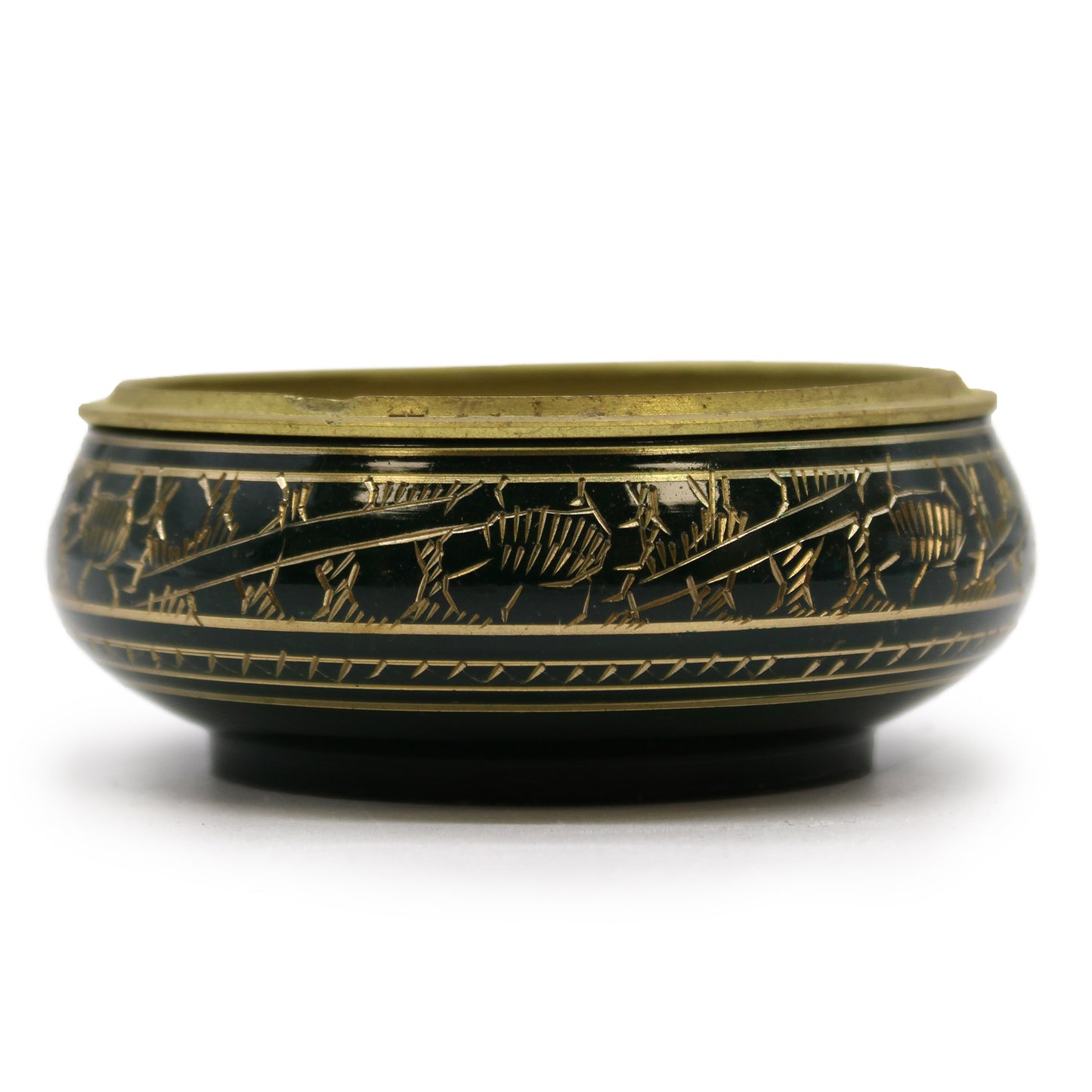 Heart Chakra Incense Jar – Green | Brass Resin Burner for Love & Harmony