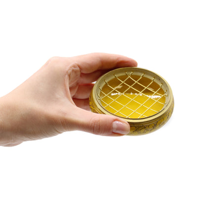 Third Eye Chakra Incense Jar – Dark Blue  | Brass Resin Burner for Intuition & Insight