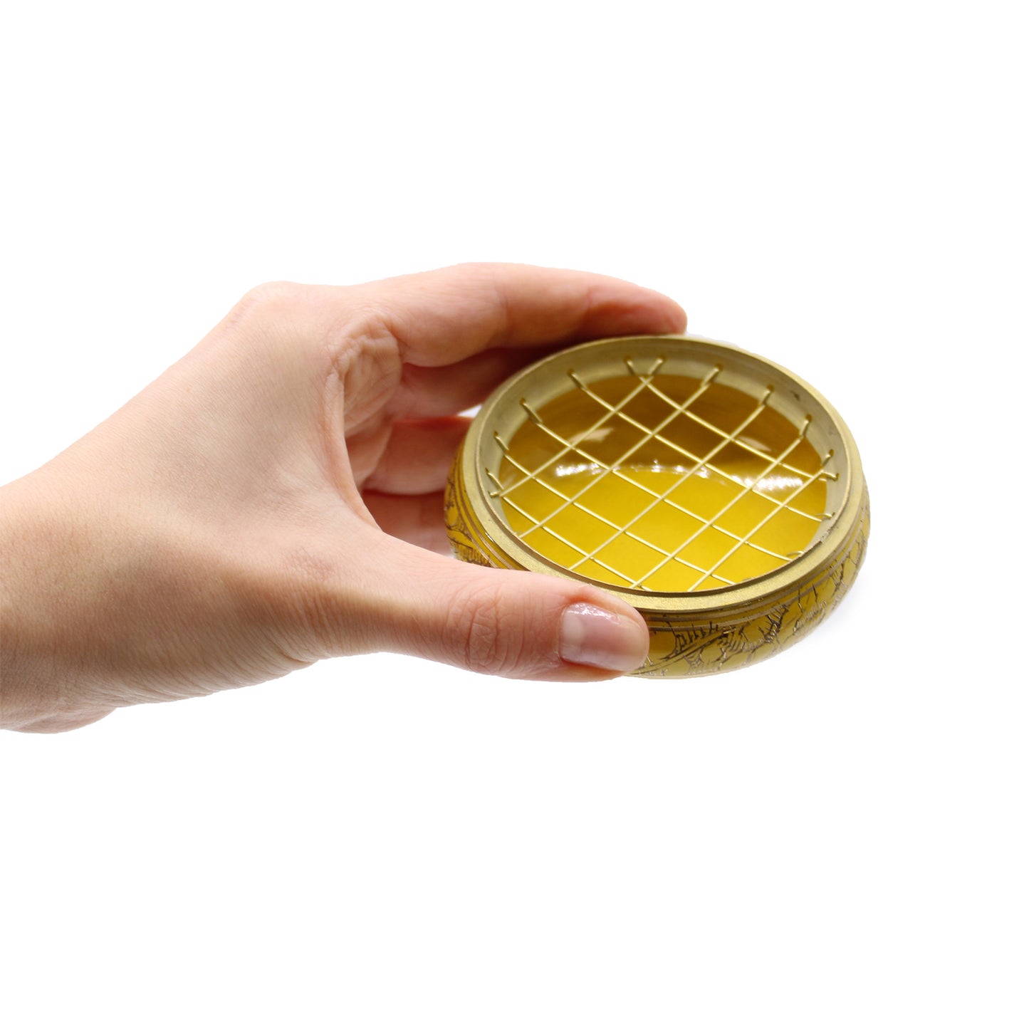 Sacral Chakra Incense Jar – Orange/Red | Brass Resin Burner for Creativity & Sensuality