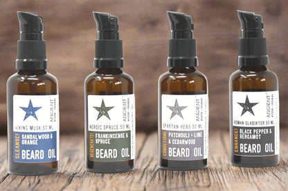 Spartan Hero Beard Oil – 50ml | Patchouli, Lime & Cedarwood Essential Oils
