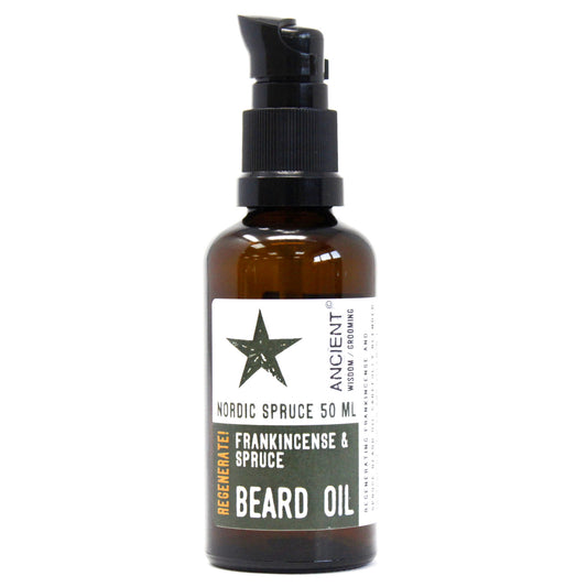 Nordic Spruce Beard Oil – 50ml | Frankincense & Spruce Essential Oils