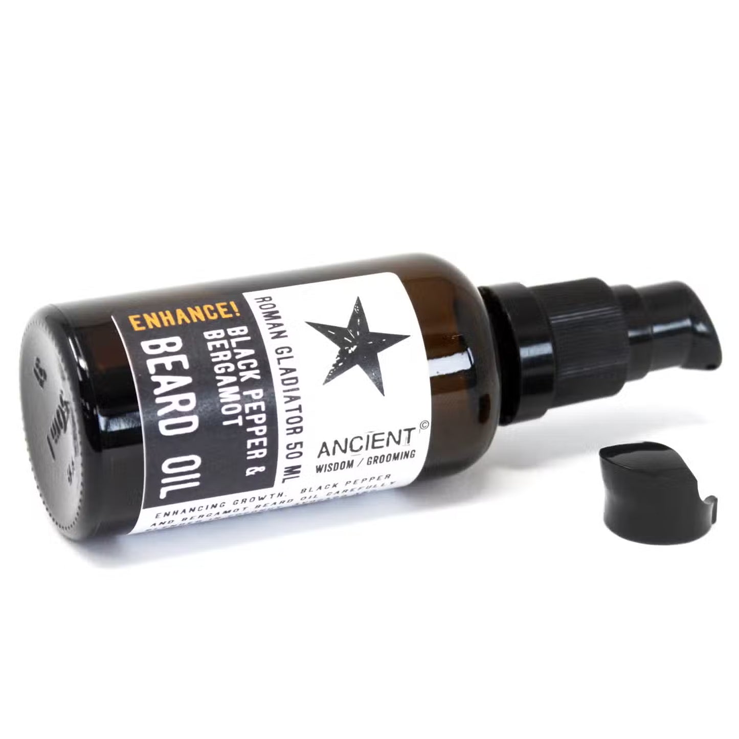 Roman Gladiator Beard Oil – 50ml | Black Pepper & Bergamot Essential Oils