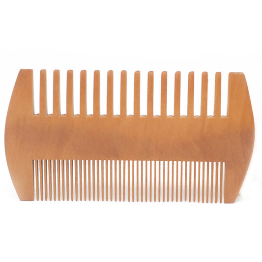 2-Sided Beard Comb – Pear Wood | Smooth Finish & Stimulates Growth