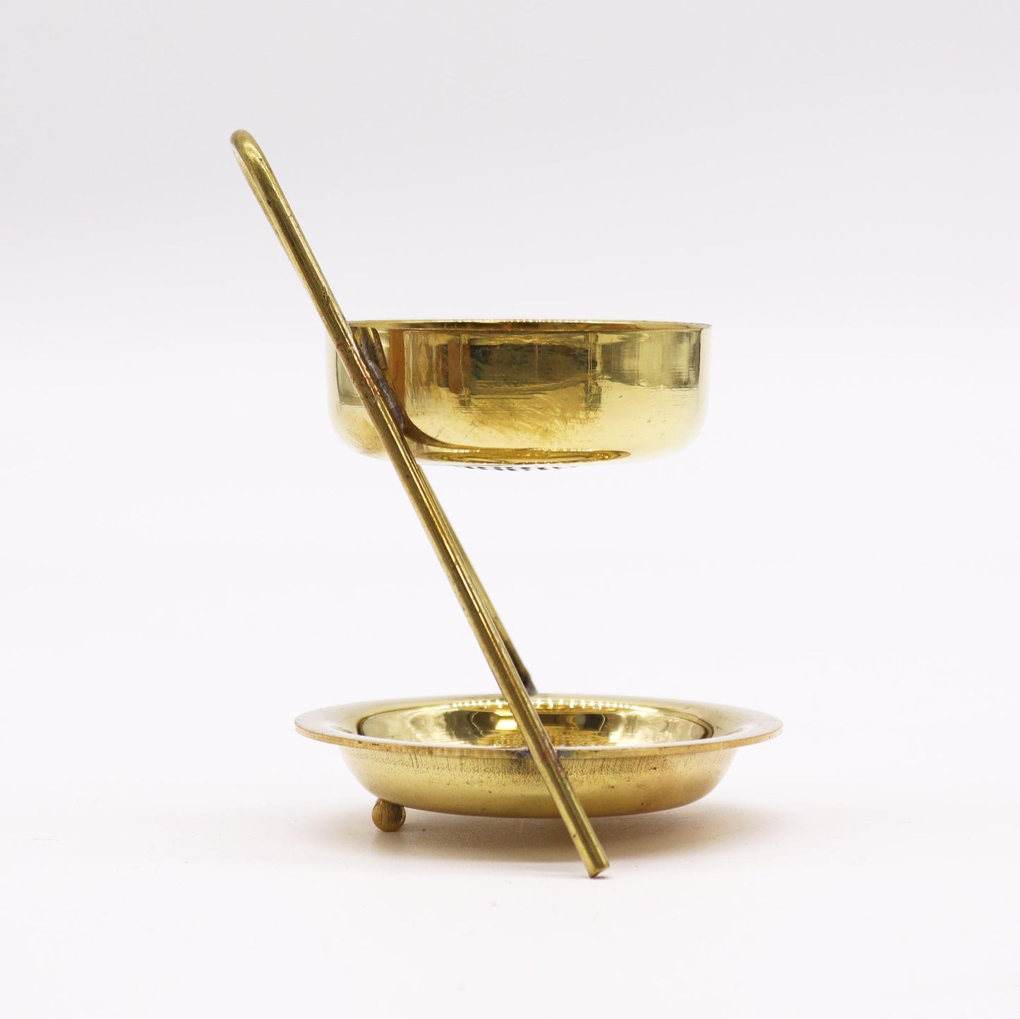 Brass Resin Incense Warmer – Fixed Height | Handcrafted Burner for Resin & Smoke Cleansing Rituals