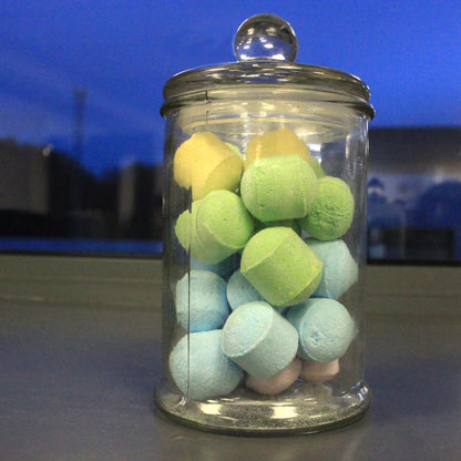 Cylindrical Glass Jar with Glass Lid – Medium | Complete All-Glass Look