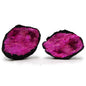Coloured Calcite Geode – Black & Pink | Dyed Crystal Display Piece