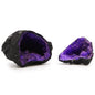 Coloured Calcite Geode – Black & Purple | Dyed Crystal Display Piece
