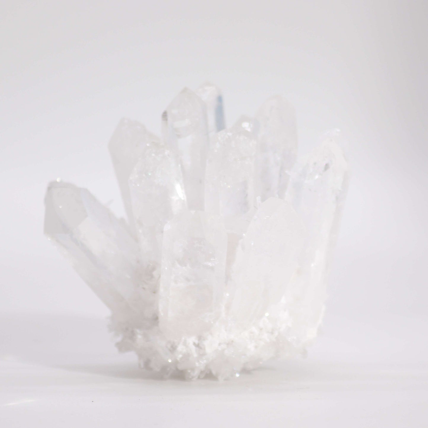 Crafted Quartz Cluster – Clear | Artisan-Cut Crystal Decor