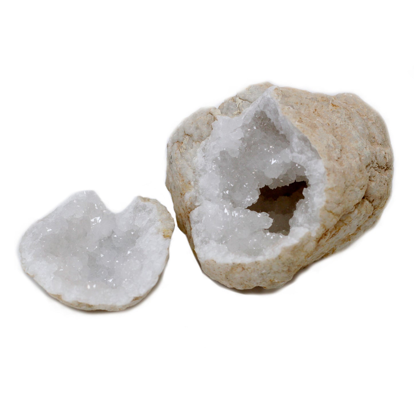 Natural Calcite Geode – Extra Large | Raw Crystal Formation