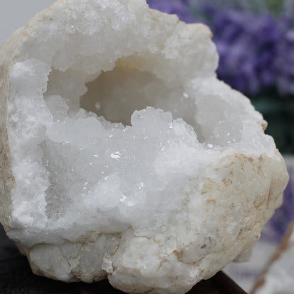 Natural Calcite Geode – Unopened | Whole Mineral Specimen