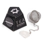 Raw Gemstone Tea Strainer – Clear Quartz | Stainless Steel Infuser with Natural Crystal