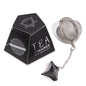 Raw Gemstone Tea Strainer – Black Obsidian | Stainless Steel Infuser with Natural Crystal