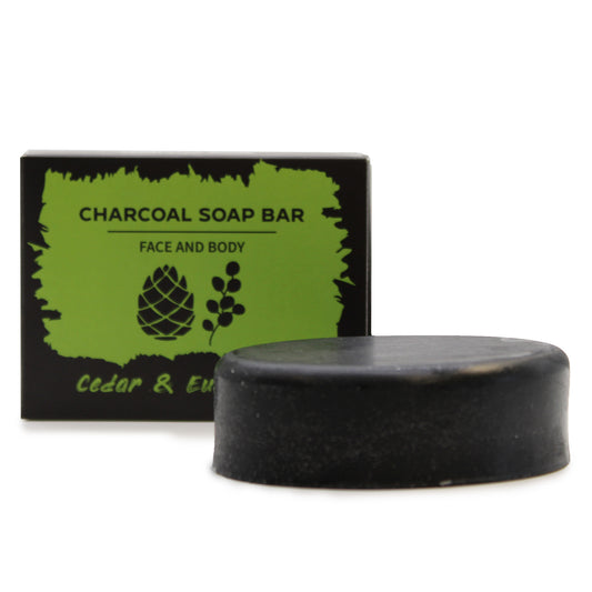 Charcoal Soap Bar – Eucalyptus & Cedarwood | Invigorating Detox