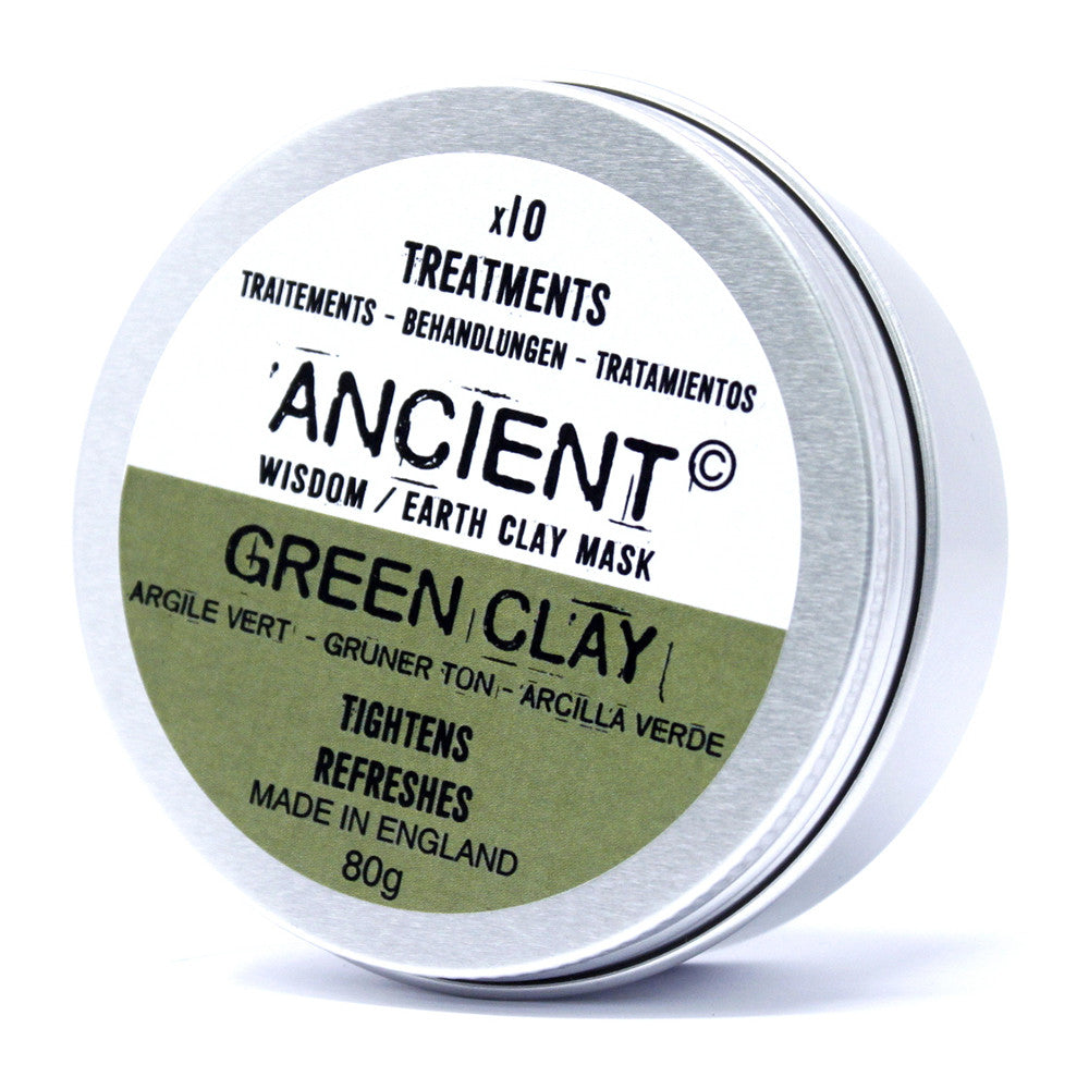 Green Illite Clay Mask Powder – 80g | Pore Purifying & Balancing