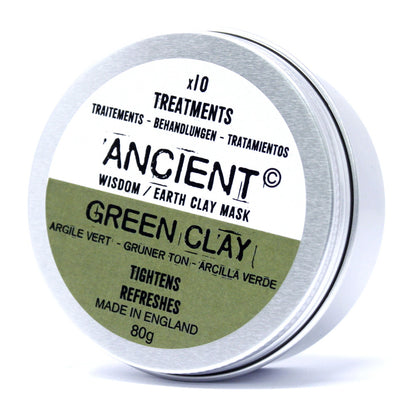 Green Illite Clay Mask Powder – 80g | Pore Purifying & Balancing