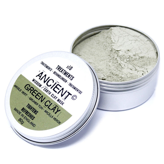 Green Illite Clay Mask Powder – 80g | Pore Purifying & Balancing