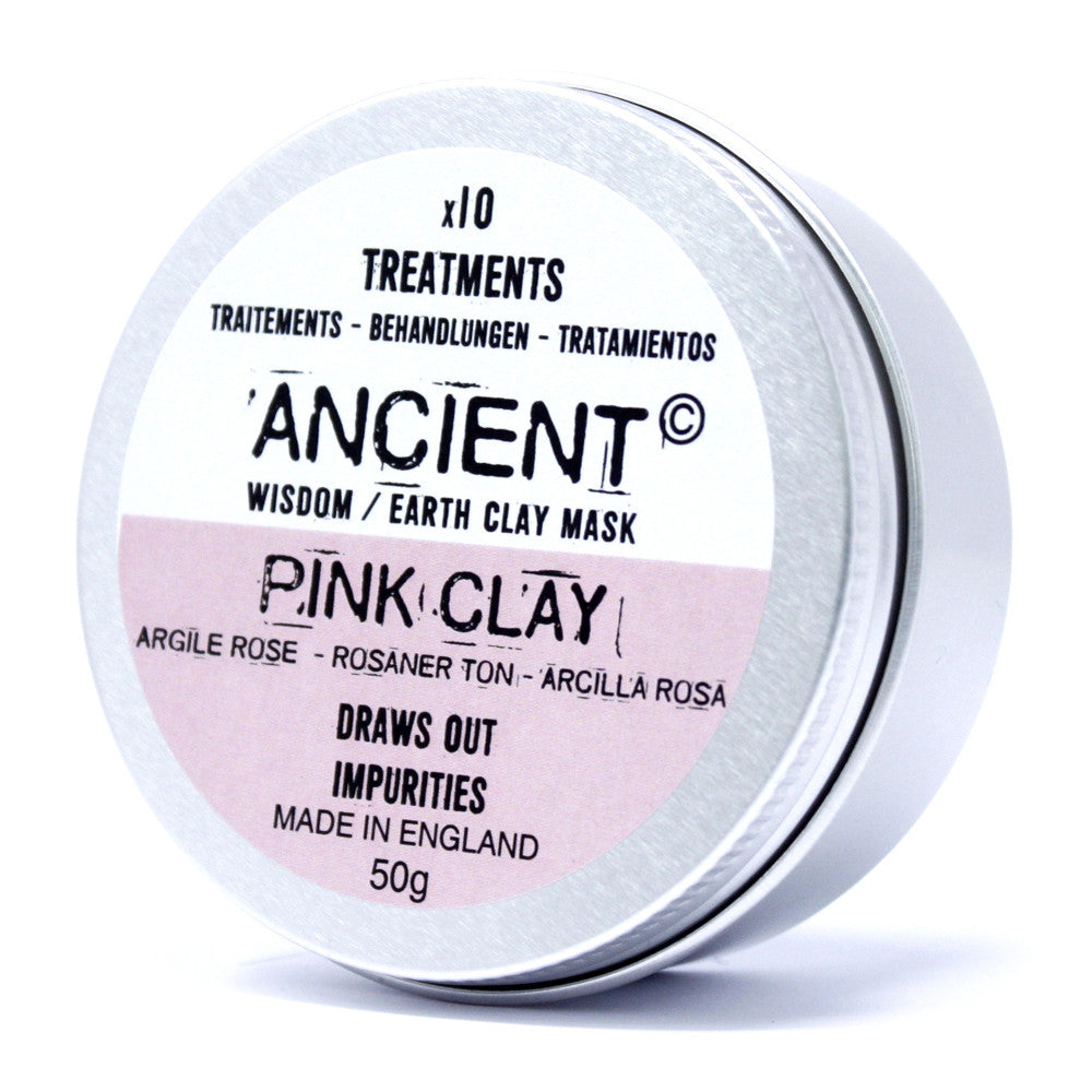 Pink Kaolin Clay Mask Powder – 50g | Sensitive Skin Soothing & Revitalising