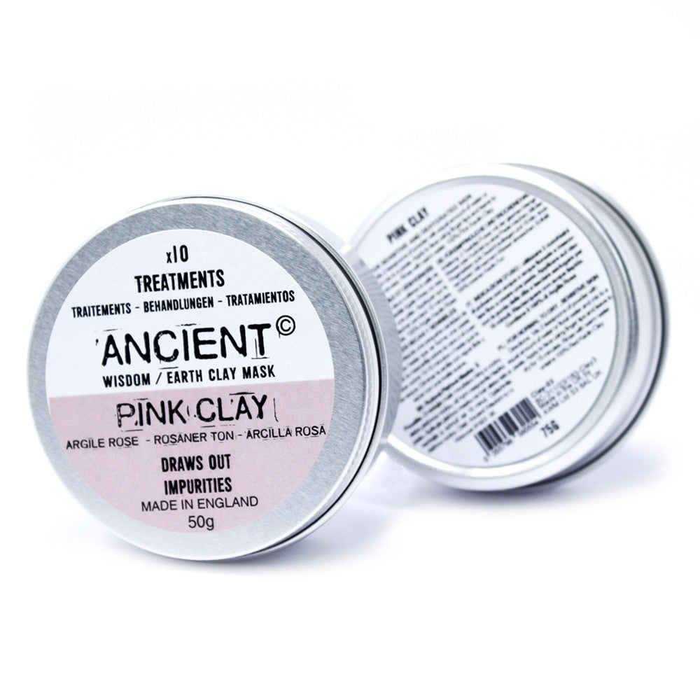Pink Kaolin Clay Mask Powder – 50g | Sensitive Skin Soothing & Revitalising