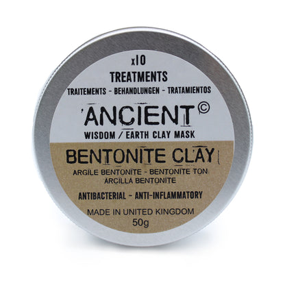 Bentonite Clay Face Mask Powder – 50g | Deep Pore Detox