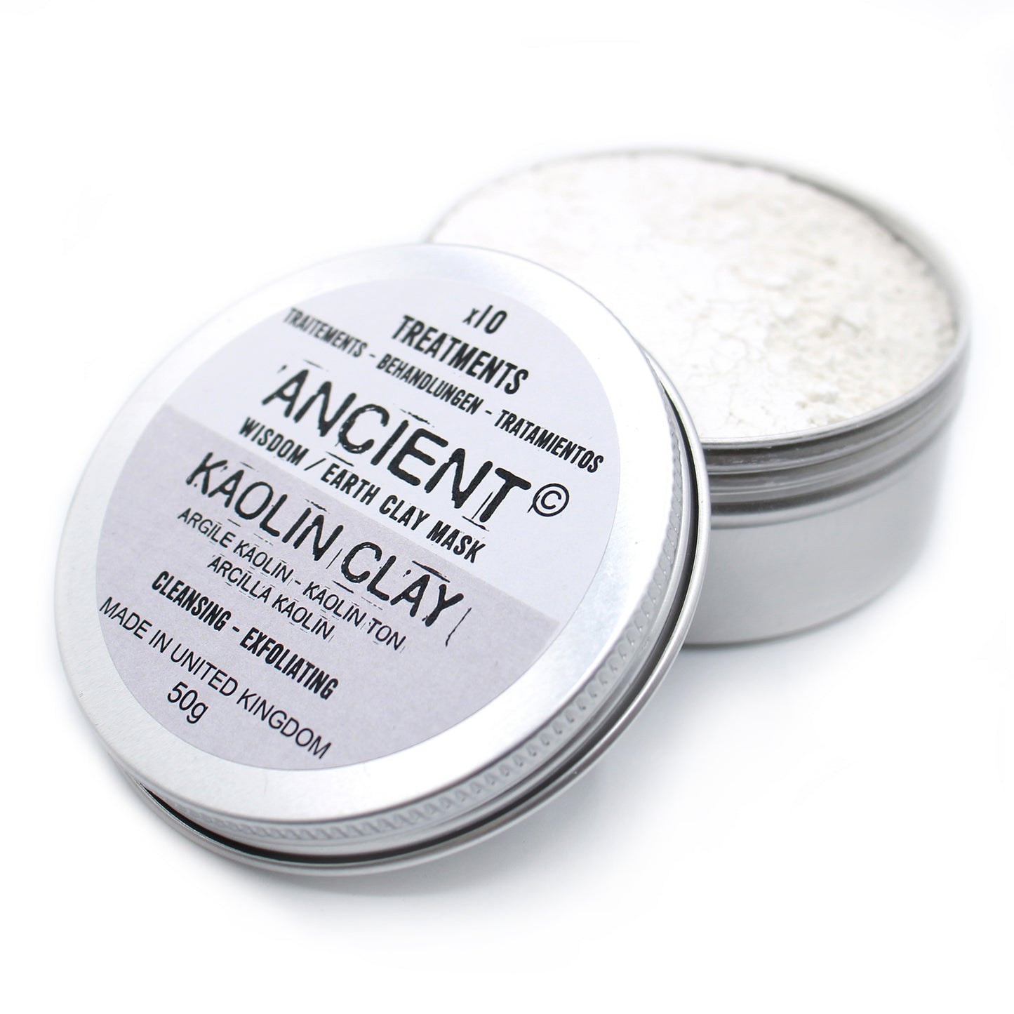 White Kaolin Clay Mask Powder – 50g | Oil Control & Deep Cleansing