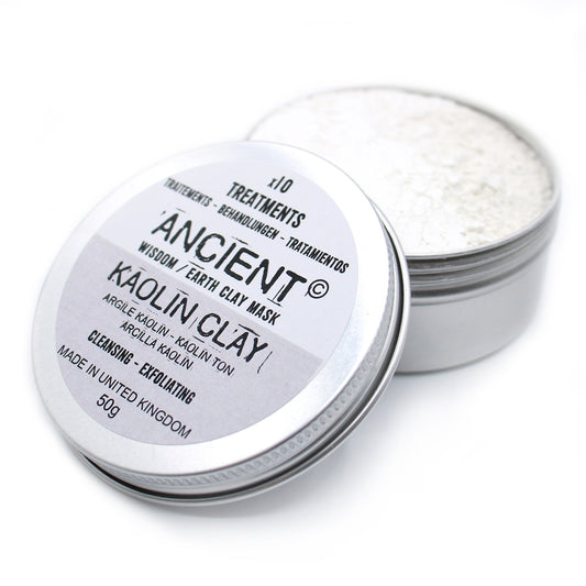 White Kaolin Clay Mask Powder – 50g | Oil Control & Deep Cleansing
