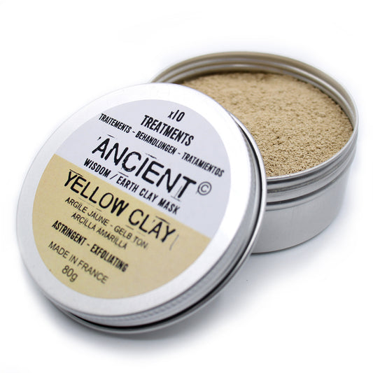 French Yellow Clay Mask Powder – 80g | Detox & Exfoliate